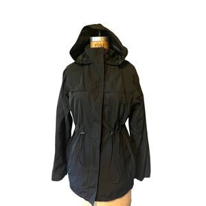 Theory Hooded Compactable Jacket NWT OS Black Size SM